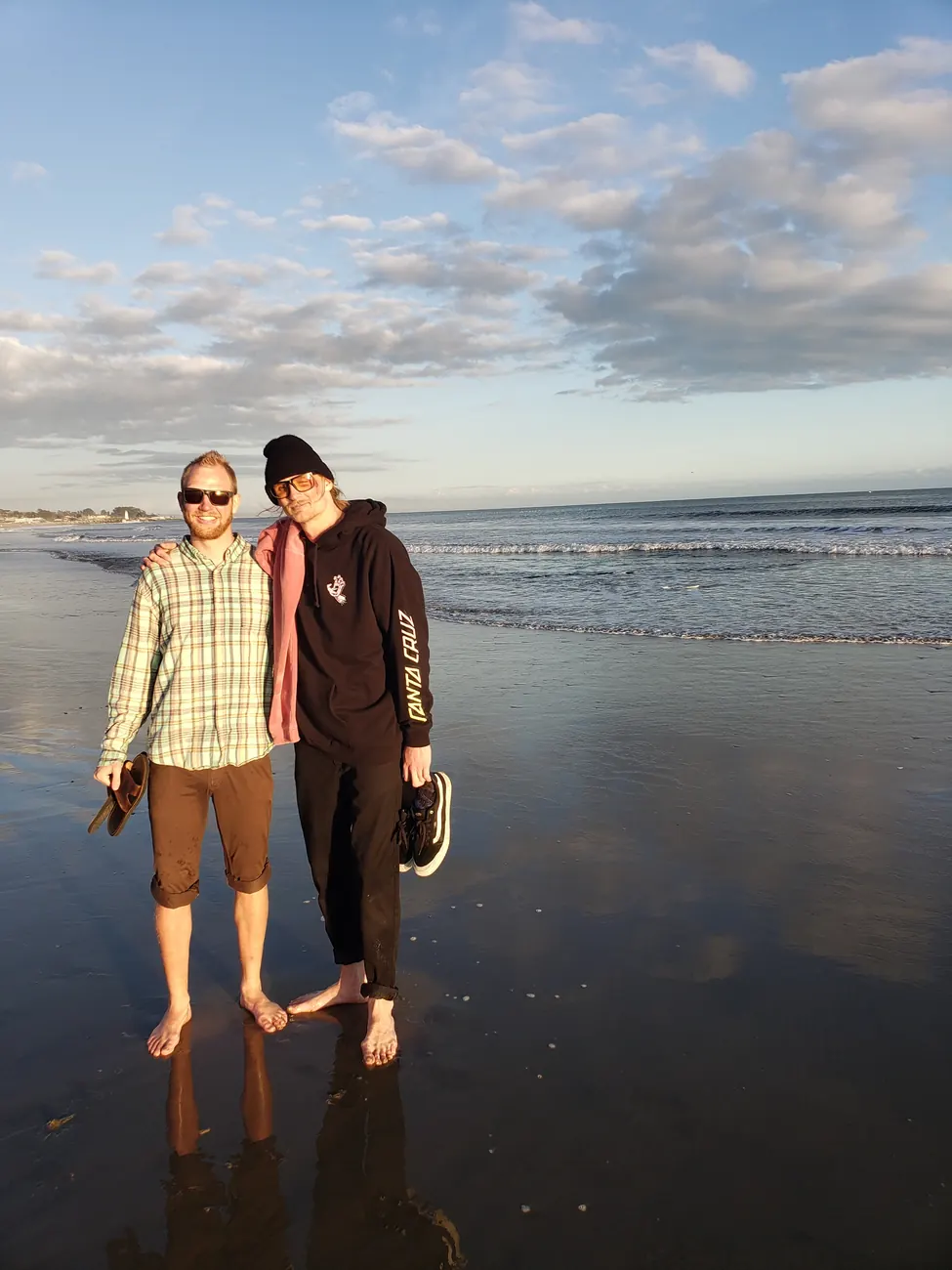 Devon and Austin at the beach