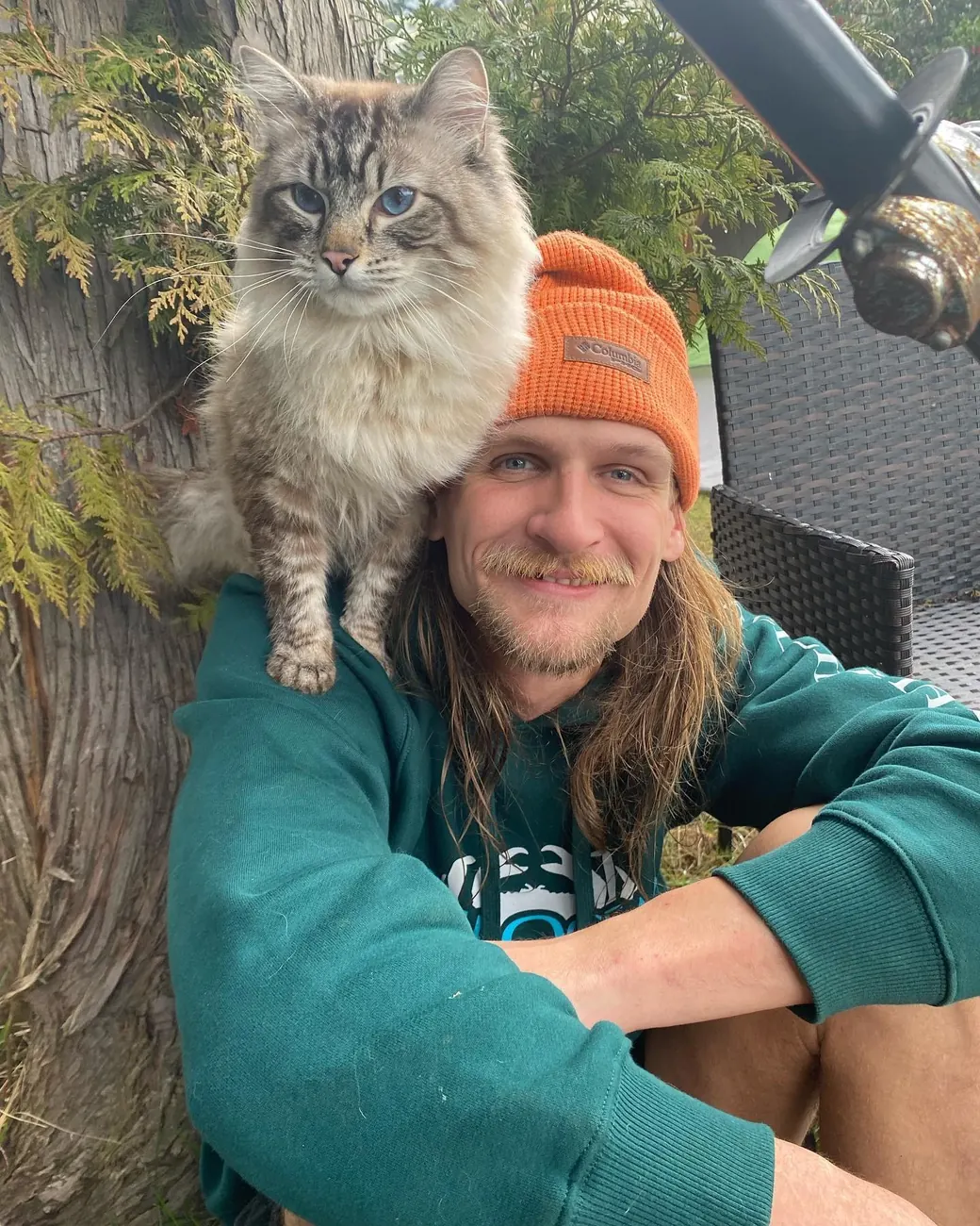 Devon and his cat